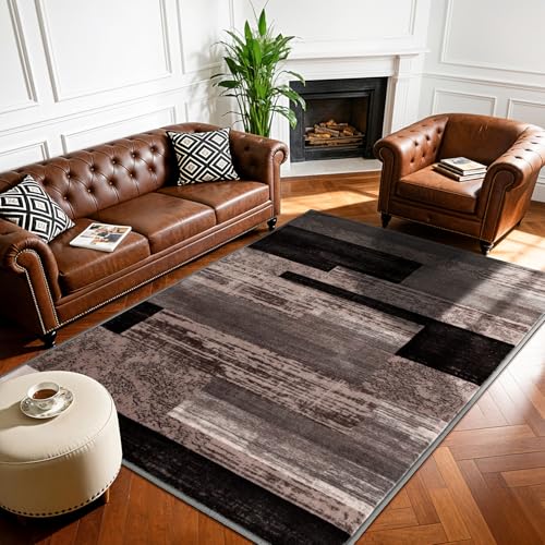 3x5 Washable Area Rugs for Living Room and Bedroom(3x5,Chocolate)
