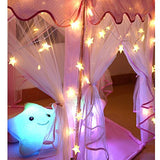 Warm White 50 Led Star Fairy Lights with Remote Control, Battery Powered Five-Pointed Star String Lights