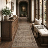 HelloTree 2.6x8 Vintage Washable Hallway Runner Rug, Non-Slip Floor Mat