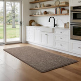 Modern Hallway Runner Rug, 2x4 Brown Washable Non Slip Runner Rug