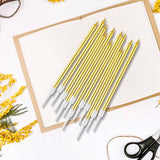 BEAN LIEVE 30-Count Gold Long Thin Metallic Birthday Candles, Cake Candles, Birthday Parties, Wedding Decorations, Party Candles, Cake Decorations