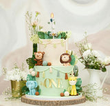 Wild Animal Number 1 Candle for Boys Girls, Wild One Cake Topper, First Birthday Decorations for Boy Girl, Jungle Safari Theme Party Supplies