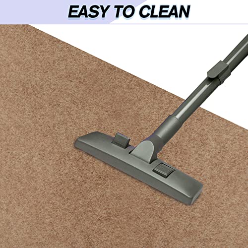 Custom Size Backed Non-Slip Area Rugs Runner, Easy Clean, Waterproof Runner Rugs for Hallway Entryway, Kitchen, Laundry, 2FT x 6FT, Beige