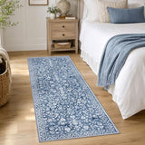 Washable Vintage 3x7 Runner Rug Non Slip Runners for Hallway