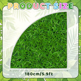5.9 ft Classroom Quarter Circle Rug Non Slip Grass Carpet Reading Corner Rug for Elementary Preschool Daycares School Calming Corner Home Bedroom Playroom Decor