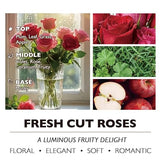 Home Lights 4-Wick Candles for Home Scented - 18oz Soy Wax Candle Long-Lasting Fragrance, Bohemian Natural Textures Home Decor and Housewarming Gifts, Fresh Cut Roses