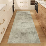 2'x6' Vintage Beige Runner Rug, Washable Non-Slip Non-Shed Floor Mat