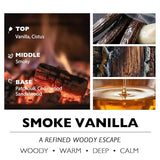 Home Lights Candle, 1-Wick Long-Lasting Scented Candles, 6.7oz Natural Soy Wax Candle for Home Scented, Industrial Chic Gifts for Women & Men, Smoke Vanilla