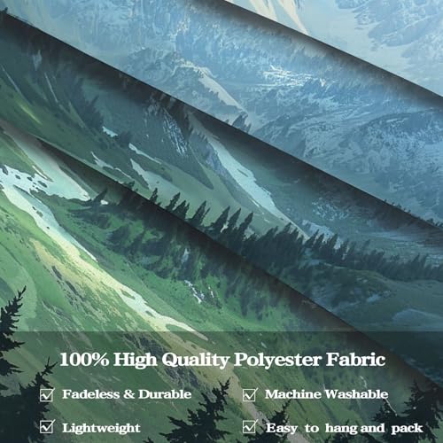 kampdream Landscape Tapestry, Scenery Art Wall Tapestries, Nature Wall Decor for Bedroom Living Room Backdrop Fantasy Mountain 36×48 inches