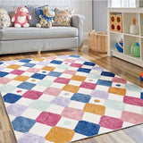 jinchan 4x6 Area Rug Colorful Kids Play Mat Washable Classroom Rug Berries