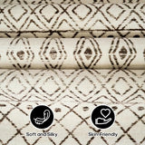 2'6"x8' Washable Hallway Runner Rug: Moroccan Kitchen Non Slip Rug Beige