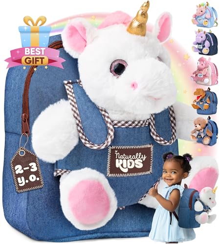 Unicorn Toddler Backpack and Table Lamp for Kids Bedroom - Gift for All Ages