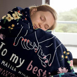 GiltGlimmer Friendship Gifts for Women, Best Friend Birthday Gifts for Women, Best Friend Blanket Gift, to My Bestie Throw Blanket for Christmas 60" x 50"