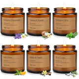 6-Pack Scented Candles for Home, 3.5 Oz Soy Wax Aromatherapy Candle Gift Set, Lavender Chamomile, Eucalyptus Mint & Vanilla, Birthday Gifts for Women, Thank You Graduation Gifts