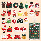 30 pcs Christamas Tree Decorations Clearance,Mini Resin Ornaments for Christmas Trees,Small Santa Clause Charms Xmas Decorations Sets for Girls Women
