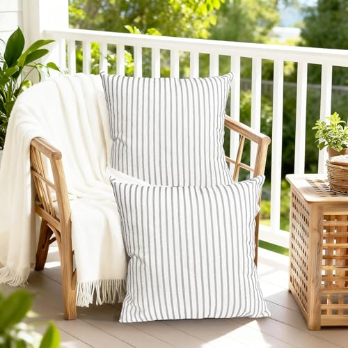 Decorative Throw Pillow Covers Set of 2 Light Gray pillow covers 18x18