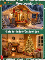 Hopolon Clear Christmas Lights Set 2 Pack 50 Count 13 Feet Incandescent Bulb Green Wire Mini String Lights for Indoor Outdoor Christmas Tree Garland Birthday Wedding Festival Decoration, Warm White
