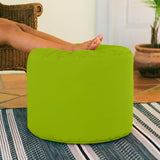 Jaxx Spring Indoor/Outdoor Bean Bag Pouf Ottoman, Lime