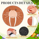 24 Pcs Carpet Circle Seats, 15 Inch Round Classroom Rug, Non Slip Corner Floor Cushion Mat, Circle Rug for Living Room, Learning, Playing Areas, Story Time, Group Activity (Animal)