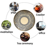 Brass Plate Incense Holder Set- 3 in 1 Incense Burner - for Smudging Bowl, Offering Bowl, Incense Burner Holder, Ash Catcher,Jewelry Dish