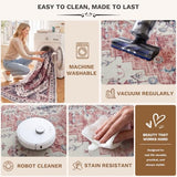 LIVELYGLOW 8x10 Washable Area Rug for Living Room, Large Carpet