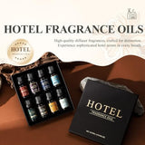 Hotel Diffuser Oil Gift Set - Inspired by 5-Star Hotel Fragrance Oil Set - My Way, White Tea,Baccarat,Four Seasons,Dubai,Beachfront Villa,Paris Coast