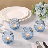8 Pcs Blue Votive Candle Holders2.95"x2.56" Tealight Candle Holder