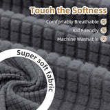 Recliner Chair Covers,1 Piece Stretch Recliner Cover Washable Furniture Protector with Elastic Bottom for Pets Kids Spandex Jacquard Fabric Small Checks(Recliner,Dark Gray)
