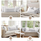 MIULEE 16x36 Inch Premium Lumbar Throw Pillow for Bed Sofa Couch