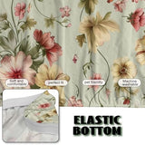 Retro Flower Armless Futon Cover Navajo Southwestern Ethnic Stretch Armless Sofa Slipcover with Elastic Bottom Washable Couch Covers for Sofa Decor