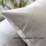 Encasa XO Throw Pillow Covers, Cotton, No Inserts 24"x24"