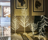 LITBLOOM 4FT Alpine Tree 450 LED Fairy Lights, White Twig Tree with Lights for Indoor Outdoor Home Thanksgiving Christmas Decorations