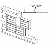 Dayton Louver, Wall Opening 24 x 36 in, Aluminum