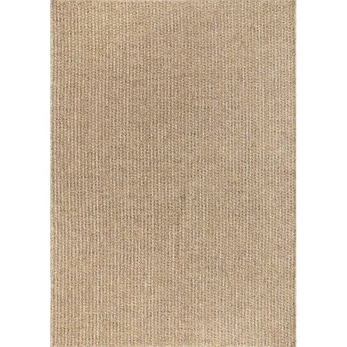 Luul Home Easy Jute Rugs 8x10 Natural Color Living Room Indoor Outdoor Area Rug for Patio Farmhouse and Kitchen Rug High Traffic Easy to Clean Washable Solid Boho Woven Design Outside Carpet (8 x 10)