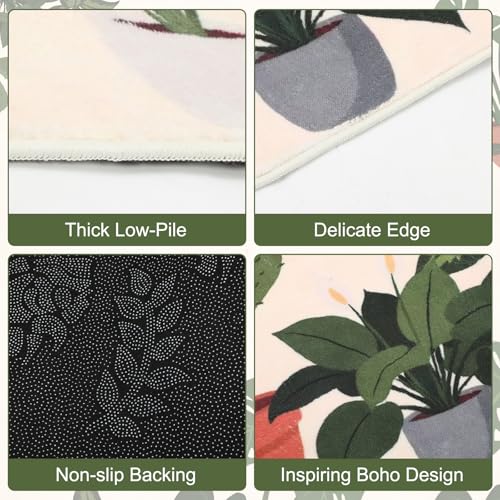 Capoda 3.3 x 4 ft Calming Corner Classroom Rug Inspirational Soft Fluffy Classroom Rug Carpet Mental Health Back to School Decor for School Bedroom Reading Corner(Growth Looks Different for Everyone)