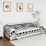 MYSKY HOME Couch Cover for Sectional Sofa Set Boho Geometric Furniture Sofa Cover Washable for Dog Cat Pets Couch Cover 3 Seat Sofa Chenille Couch Protector Multi-Use Couch Covers Blanket,71" X134"
