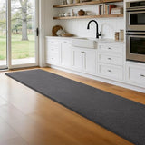 Runner Rug for Hallway, 2x10 Dark Grey Washable Non Slip Runner Rug