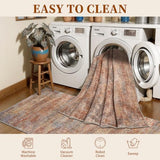 Tangsoo Abstract 2x3 Washable Rugs for Entryway, Small Area Rug Non Slip