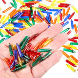 100 Count 2.5V Christmas 50/100/150/200 Count Mini Incandescent Wire String Lights Replacement Bulbs Indoor Outdoor Christmas Lights Decorations for Home Xmas Tree (Red, Yellow, Blue, Green, Orange)