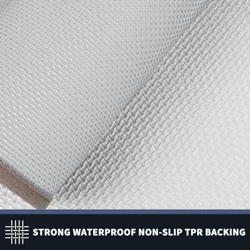 PURRUGS Dirt Trapping Door Mat 20" x 32", Non-Slip Machine Washable Entryway Rug, Entrance Mat, Indoor Front Door Mat, Super Absorbent Entry Rug for Muddy Shoes & Paws, Beige & Grayish Brown