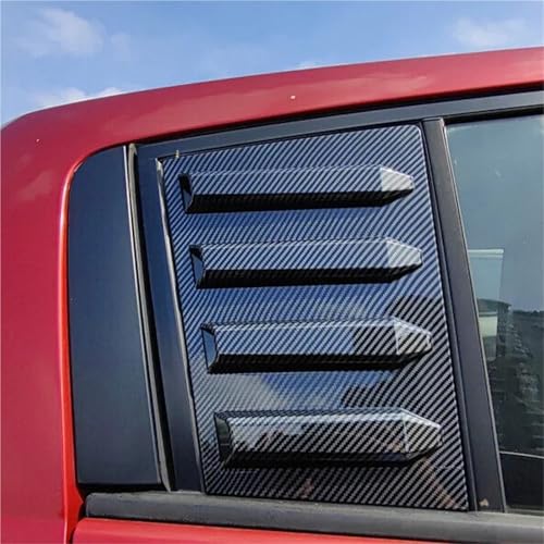 Compatible with Tiida 2005-2010 Versa 2007-2012 Hatchback ABS Carbon Fiber Car Rear Window Louver Cover Exterior