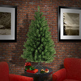 National Tree Company 4 ft Unlit North Valley Spruce Mini Artificial Christmas Tree, 307 Tips, Includes Stand, Green