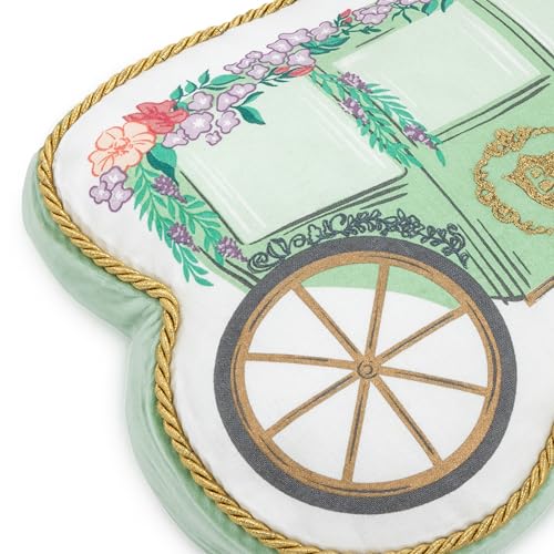 Hallmark Bridgerton Shaped Throw Pillow (Green Carriage) Gift for Birthdays, Easter, Mother's Day