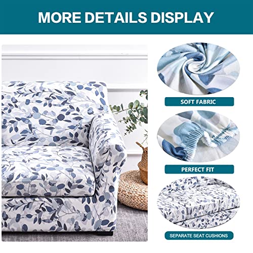 KRFOONN 2 Piece Chair Covers Printed Sofa Covers Couch Covers Washable Armchair Sofa Couch Slipcover Furniture Protector with Elastic Bottom for Living Room (Armchair, 15), Small