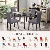 Sufdari Dining Chair Covers,Kitchen Cover,Parsons Slipcover,Spandex Protectors for Room Stretch Chairs Cover Set of 4 -Gray
