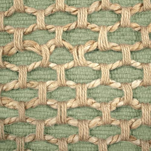 Boho Living Jada 2 Pc Decorative Throw Pillow Covers, Pillow Insert not Included, Premium Woven Design, Living Room Décor, (2) 20" x 20", Sage Green