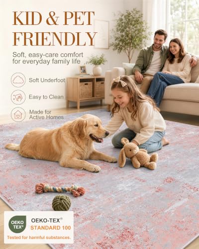 OLANLY 2x3 Washable Small Rug Non Slip Indoor Door Mat for Entryway Bedside