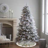 Snowman Christmas Tree Skirt 36 Inch Reindeer Snowflakes Xmas Tree Decorations for Winter Holiday Party Home Decor Indoor Outdoor Ornaments