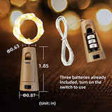 Etinga 30 Pack Wine Bottle Lights with Cork, 20 LEDs, 6.6 Ft, Fairy Mini String Lights for DIY Jar Halloween, Christmas, Party Decoration, Wedding Listing (30 Pack, Warm White)