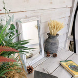 AAZZKANG Wall Mirror with Wood Framed Rustic Mirrors for Wall Rectangle Decorative for Bedroom Bathroom Living Room Entryway Farmhouse Hanging Small